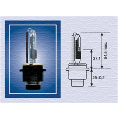 Bilde av MAGNETI MARELLI 002542100000 Lyspære, fjernlys D2R 85V 35W P32d 3 xenon MERCEDES BENZ: C Klasse Sedan, T modell, HONDA: CIVIC 8 Hatchback