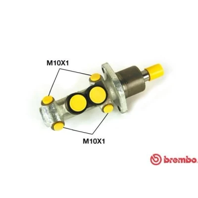 Bilde av BREMBO M 85 042 Hovedsylinder 22,2 Støpejern 10 x 1 (4)