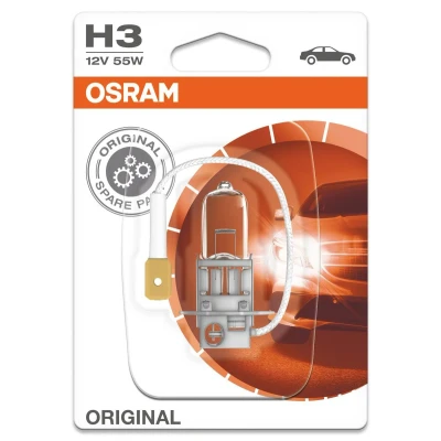 Bilde av OSRAM 64151 01B Lyspære, fjernlys H3 12V 55W 3200K Halogen BMW: 5 Touring, 3 Sedan, VOLVO: V70 2, S60 I, VOLKSWAGEN: Passat B5 GP Sedan