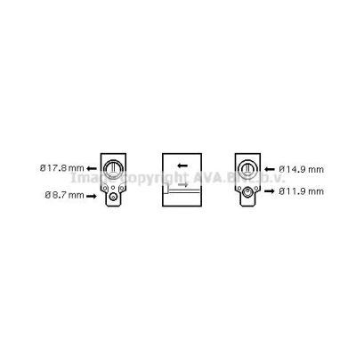 Bilde av PRASCO SBD044 Tørker R 134a Aluminium