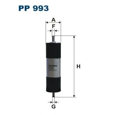 Bilde av FILTRON PP 993 Drivstoffilter ledningsfilter 8 10 AUDI: A6 C6 Avant, Sedan