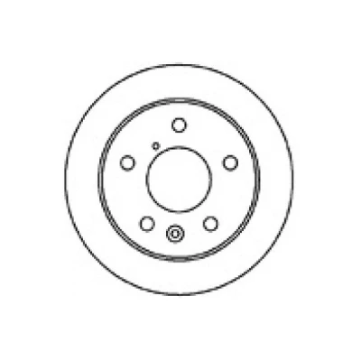 Bilde av MAPCO 25537 Bremseskiver bakaksel 261 10 5 114,3 fullt ut MAZDA: 626 III Stasjonsvogn, Sedan