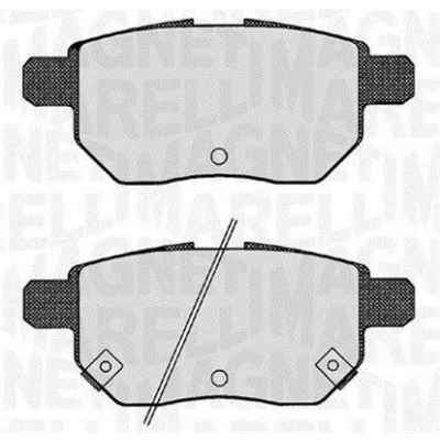 Bilde av MAGNETI MARELLI 363916060629 Bremseklosser med akustisk slitasjevarsel TOYOTA: Auris Hatchback, Urban Cruiser, Prius Plus