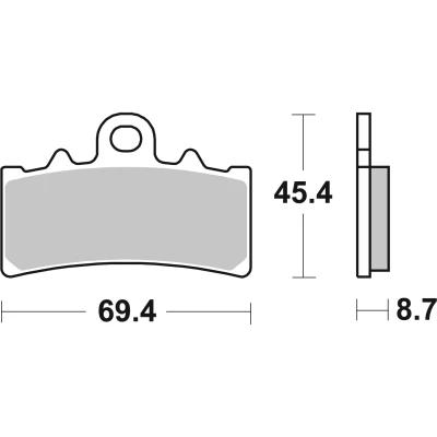 Bilde av BREMBO Sinter, Road Bremseklosser foran 07GR18SA