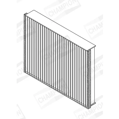Bilde av CHAMPION CCF0472C Kupéfilter Karbonfilter 258 201 35 FORD: FOCUS 3 Turnier, 3, KUGA 2, VOLVO: V40 Hatchback