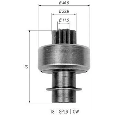 Bilde av MAGNETI MARELLI 940113020336 Lite tannhjul, starter