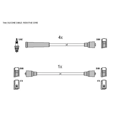 Bilde av HITACHI 134304 Pluggledninger