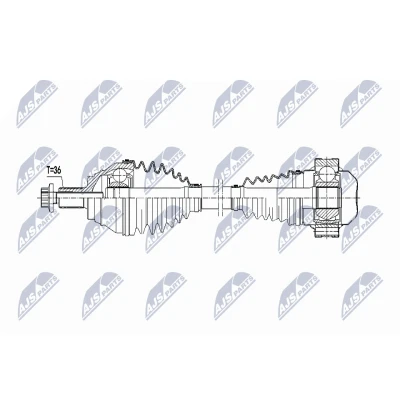 Bilde av Drivaksel, Framaksel venstre, audi,seat,skoda,vw, 5Q0407271G, 5Q0407761DX
