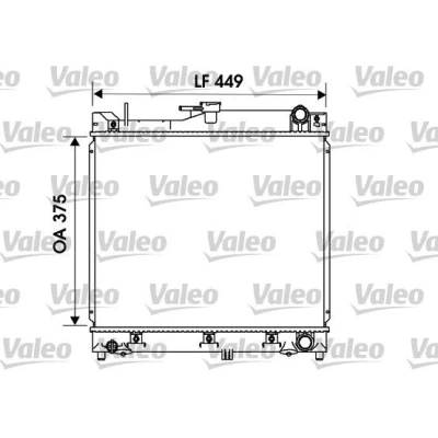 Bilde av VALEO 734170 Radiator Aluminium 375 458 26 uten kjølemiddelregulator Kjøleribber loddet SUZUKI: Jimny SUV