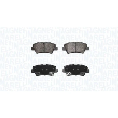 Bilde av MAGNETI MARELLI 363916060852 Bremseklosser med akustisk slitasjevarsel KIA: SOUL 2, Optima / K5, HYUNDAI: i40 Stasjonsvogn, Tucson, Veloster