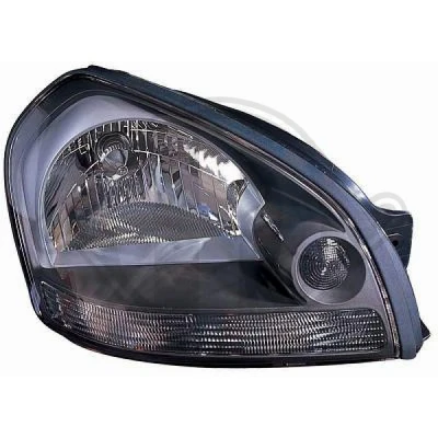 Bilde av DIEDERICHS 6860080 Frontlykter høyre H4 svart HYUNDAI: Tucson