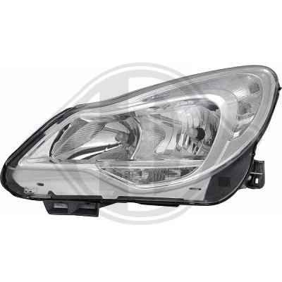 Bilde av DIEDERICHS 1814183 Frontlykter venstre H7, H7/H1, PSY24W, H1 med kjørelys for høyrekjøring elektromotor OPEL: Corsa D Hatchback