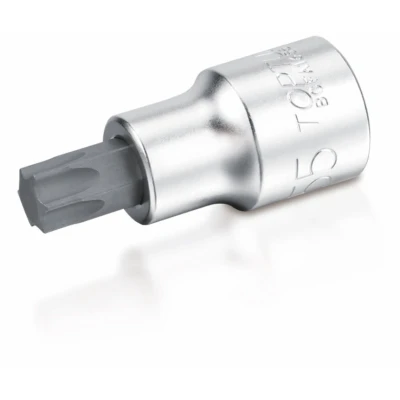 Bilde av TOPTUL BCFA1660 Pipenøkkelinnsats 1/2 torx T60 Krom vanadium stål