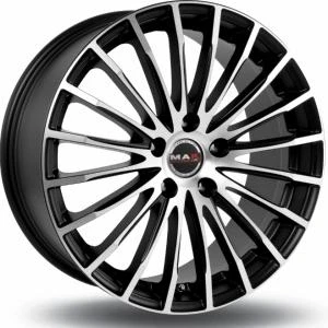 Bilde av MAK Fatale Black Machined Face 7.5x17 5/100 ET48 B56.1
