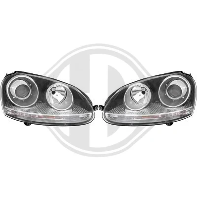 Bilde av DIEDERICHS HD Tuning 2214980 sett hovedfrontlys med motor for høydejustering hovedlys