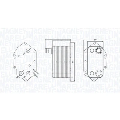 Bilde av MAGNETI MARELLI 350300004000 Oljekjøler BMW: 5 Sedan, Touring, X5