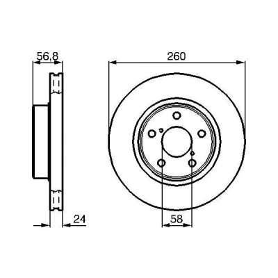 Bilde av Bremseskive, Framaksel, subaru, 26300 AE040, AE091, 26310 AA021, AA030, AA031, AA032, AC060