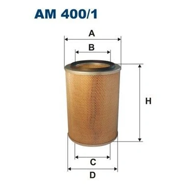 Bilde av FILTRON AM 400/1 Luftfilter 409 282 Filterinnsats