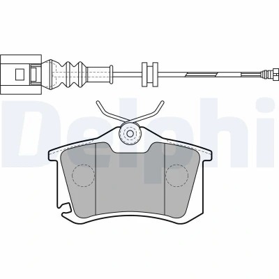 Bilde av Bremseklosser sett, Bakaksel, seat,vw,skoda,audi, 1J0 698 451, 451J, 451S, 1J0698451, 1J0698451J, 1J0698451S, 1K0 45