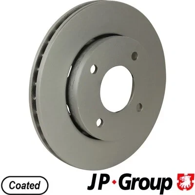 Bilde av JP GROUP 3963100800 Bremseskiver framaksel 256 24 4 ventilert belagt MITSUBISHI: COLT 6, SMART: Forfour I