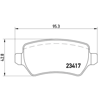 Bilde av Bremseklosser sett BREMBO P 10 013