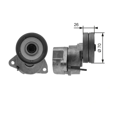 Bilde av GATES FleetRunner Micro V Kit T38154 Strammerull OPEL: Omega B Sedan, Vectra A Sedan