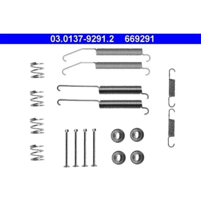 Bilde av ATE 03.0137 9291.2 Tilbehørsett, bremsesko MITSUBISHI: L200 III Pick up, / Triton IV up