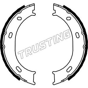 Bilde av Bremsesko sett, parkeringsbremse TRUSTING 052.126