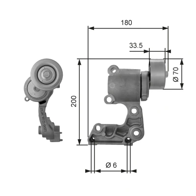 Bilde av GATES FleetRunner Micro V Kit T38410 Strammerull TOYOTA: RAV4 III SUV, LEXUS: IS 2