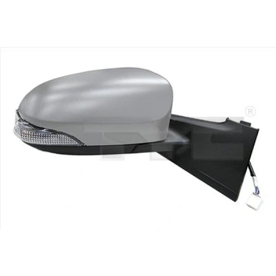 Bilde av Sidespeil Tyc 336 0071 høyre grunnet for elektrisk speiljustering, konveks TOYOTA: Yaris III Hatchback