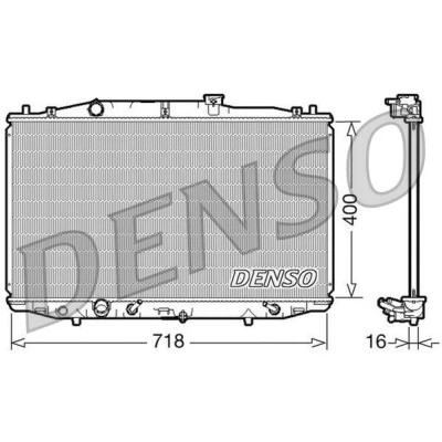 Bilde av DENSO DRM40024 Radiator Aluminium 400 718 16 HONDA: Accord 7 Limousine