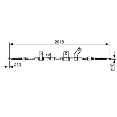 Bilde av BOSCH 1 987 482 516 Bremsekabel 2018