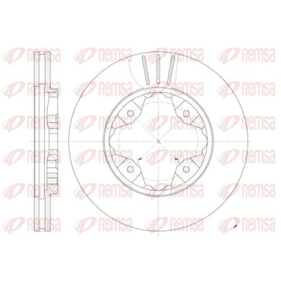 Bilde av REMSA 6205.10 Bremseskiver framaksel 259, 259 23 4 ventilert HONDA: CIVIC 7 Hatchback, 6 Coupe, Stufenheck