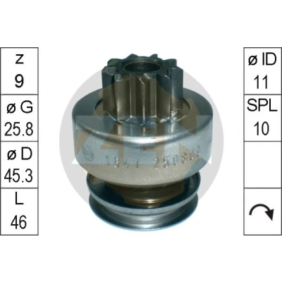 Bilde av Friløpsgir, starter, fiat,lancia,opel,suzuki