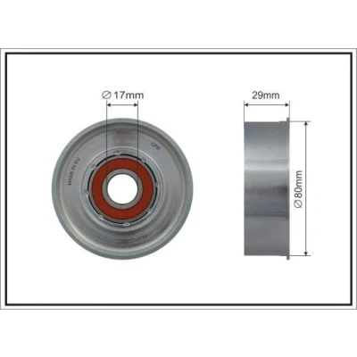 Bilde av Strammerull, kilerem med ribber, mitsubishi l200 / triton, 1345A009, 1345A062