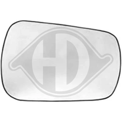 Bilde av DIEDERICHS 1456226 Speilglass høyre nedre del FORD: Transit Custom V362 Minibuss, Tourneo Minibuss