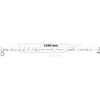 Bilde av TOMEX brakes TX 31 23 Bremsebeleggslitasje bakaksel BMW: X3, X4