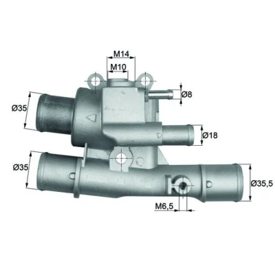 Bilde av MAHLE ORIGINAL TI 124 88 Termostat uten pakning