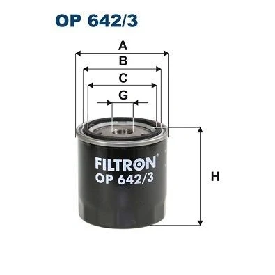 Bilde av FILTRON OP 642/3 Oljefilter M 20 X 1.5 Påskruingsfilter RENAULT: MEGANE 3 Grandtour, GRAND SCENIC 3, NISSAN: Pathfinder