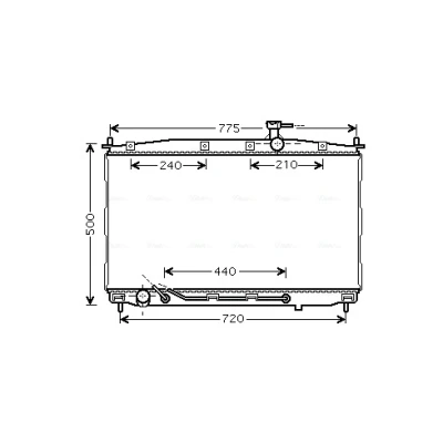 Bilde av Radiator AVA QUALITY COOLING HY2174