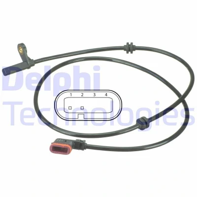 Bilde av DELPHI SS20498 ABS sensor aktiv 1040 MERCEDES BENZ: C Klasse T modell, Sedan