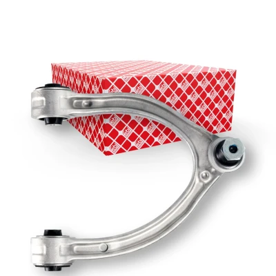 Bilde av FEBI BILSTEIN 172770 Bærebru med sikringsmutter, holder lager, støtte / styreledd øvre, framaksel høyre Casterstag Aluminium 21,8