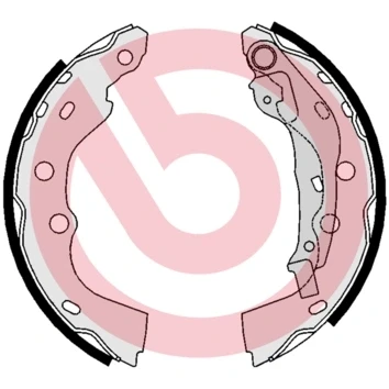Bilde av BREMBO S 78 510 Bremsesko 200 32 med håndbremsarm
