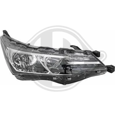 Bilde av DIEDERICHS 6660182 Frontlykter høyre LED, HB3, H11 med kjørelys (LED) motor for høydejustering hovedlys