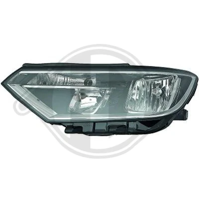 Bilde av DIEDERICHS 2249080 Frontlykter høyre H7/H9 Halogen for høyrekjøring med motor høydejustering hovedlys VOLKSWAGEN: Passat B8 Variant