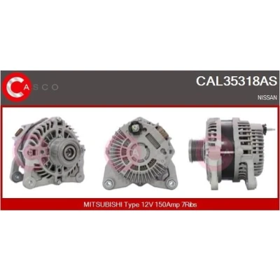 Bilde av CASCO CAL15471GS Dynamo 12V 180A PEUGEOT: 508 I SW, 5008 I, 308 CITROËN: C5 III Stasjonsvogn, Berlingo II