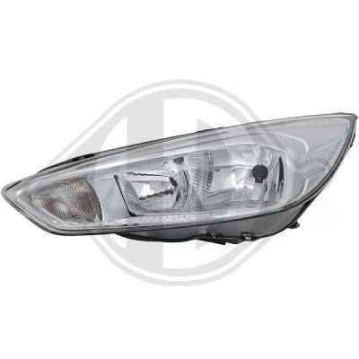 Bilde av DIEDERICHS 1419985 Frontlykter venstre H7/H1 med elektromotor FORD: FOCUS 3