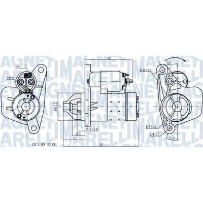 Bilde av MAGNETI MARELLI 063721418010 Starter 12 1,4 10 NISSAN: Qashqai / Qashqai+2 I, X Trail