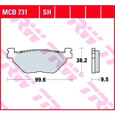 Bilde av TRW Sinter Street MCB731SH Bremseklosser