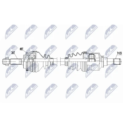 Bilde av Drivaksel, Framaksel venstre, toyota yaris, yaris verso, 4342052070